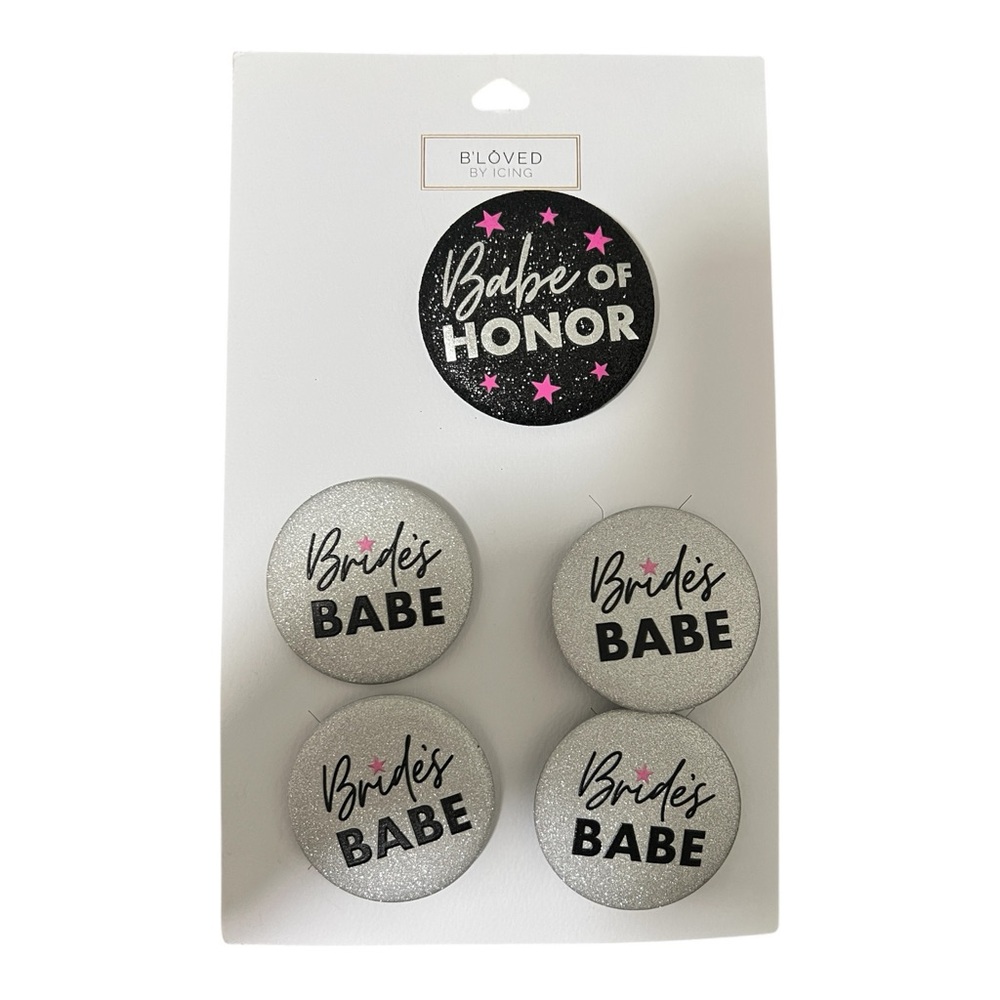 Bride/Bridesmaid pins for Bachelorette party
